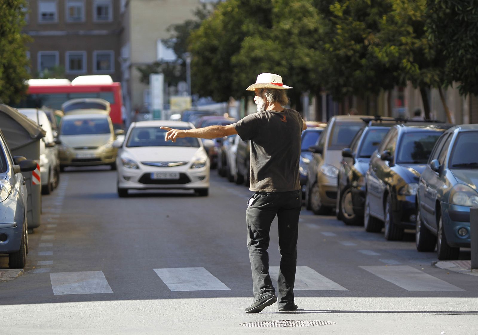 Un 'gorrilla' en el barrio de Bami, uno de los más afectados por este problema.