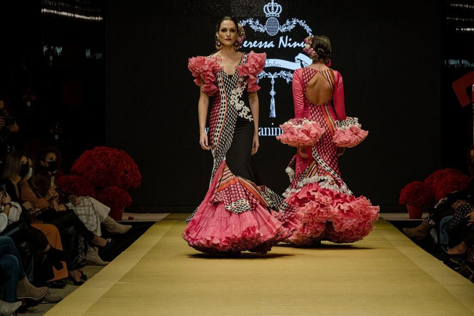 Uno de los trajes de flamenca de la diseñadora Teressa Ninú Atelier
