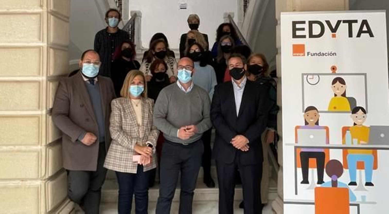 Una imagen de la inauguración del aula de la  Fundación Orange.