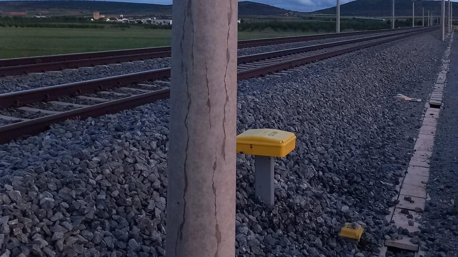 Una zona afectada por el robo de cable.