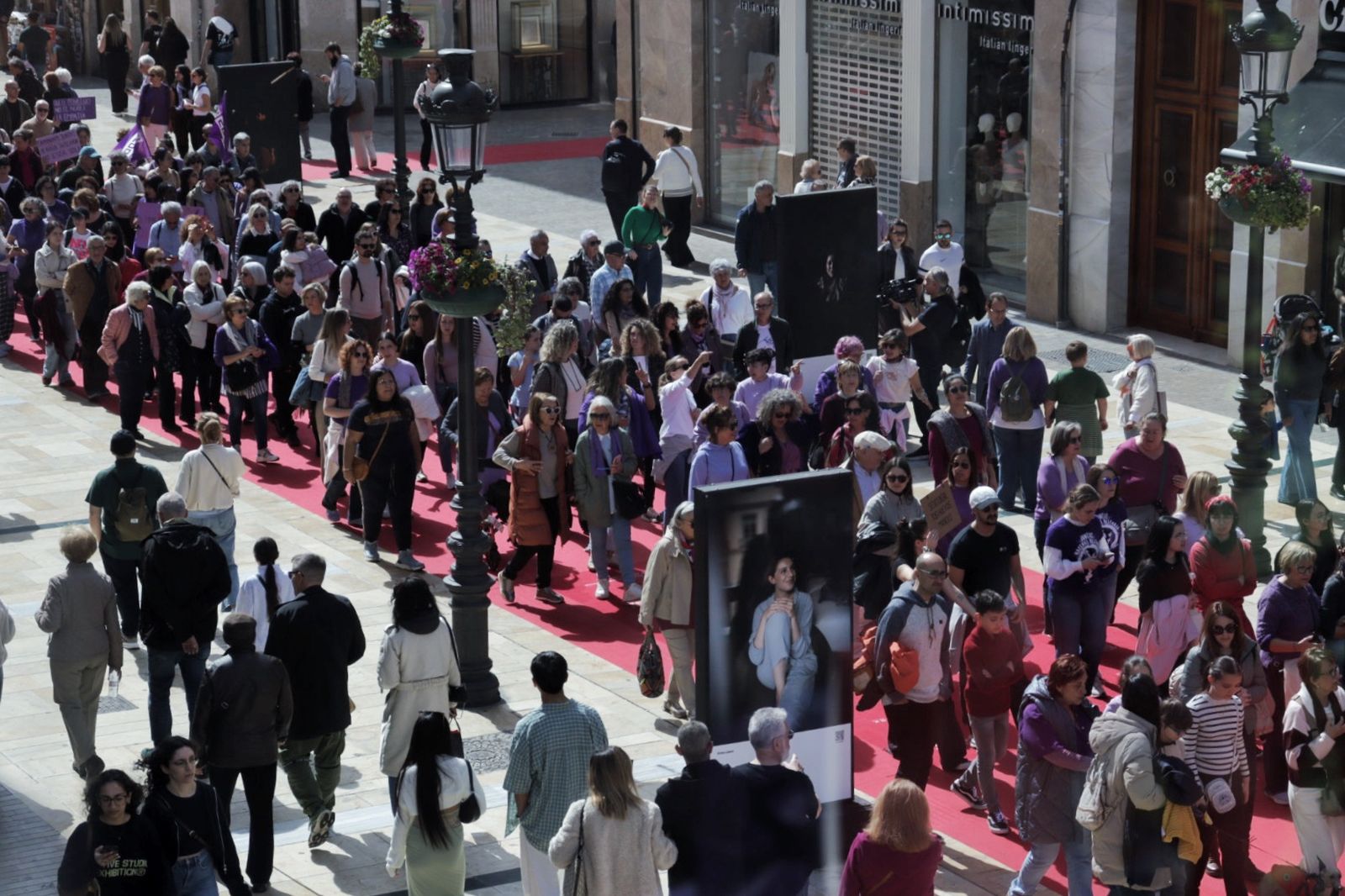 La manifestación del 8M en Málaga, en fotos