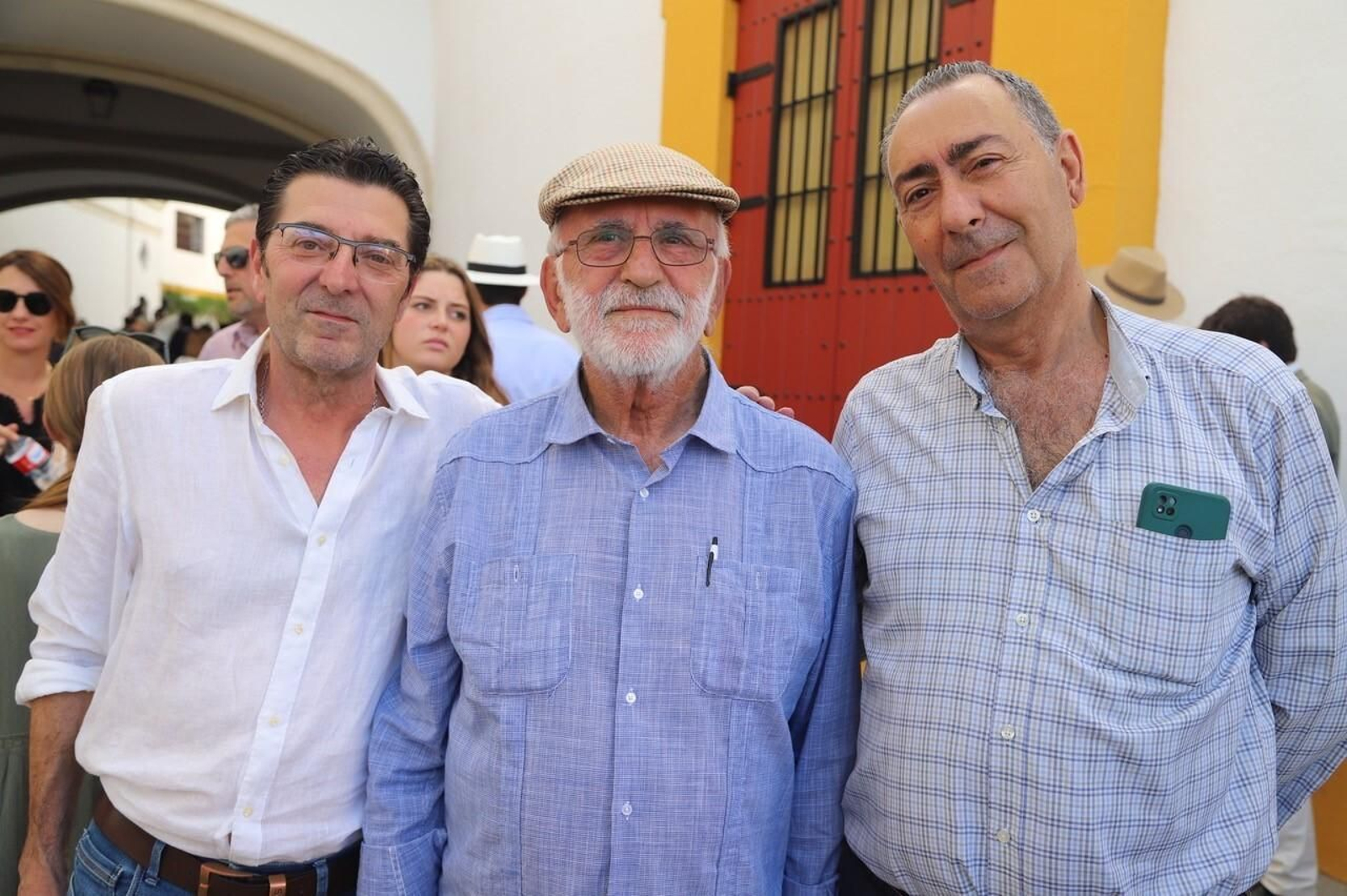 Pepe Hidalgo, Fernando Vázquez y Manolo Fernández
