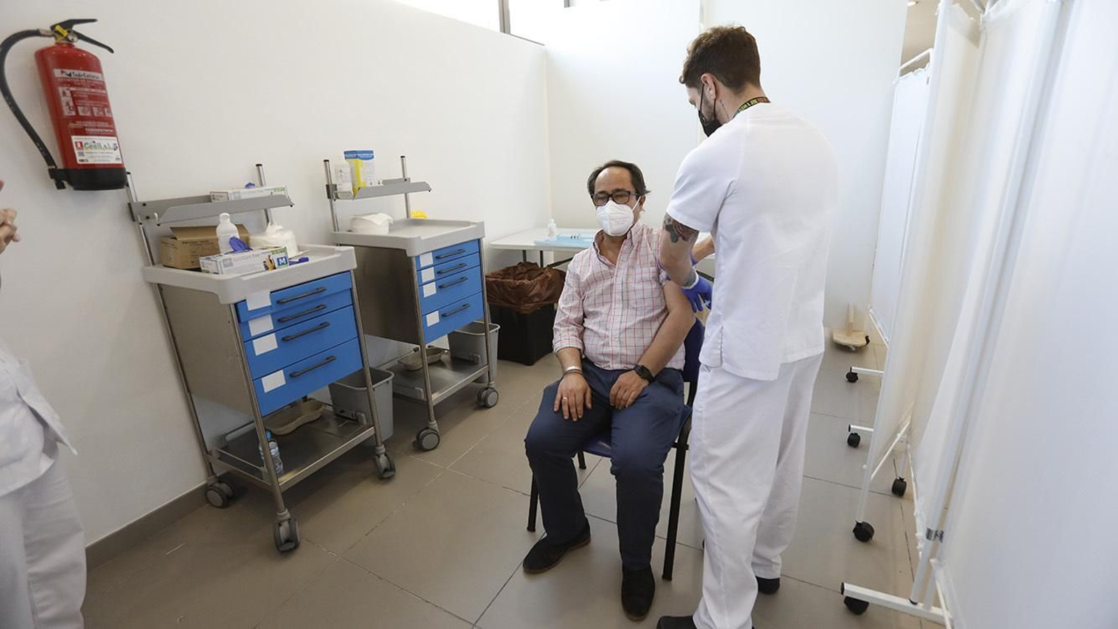 Las fotos de la vacunación contra  la Covid-19 en La Línea de la Concepción