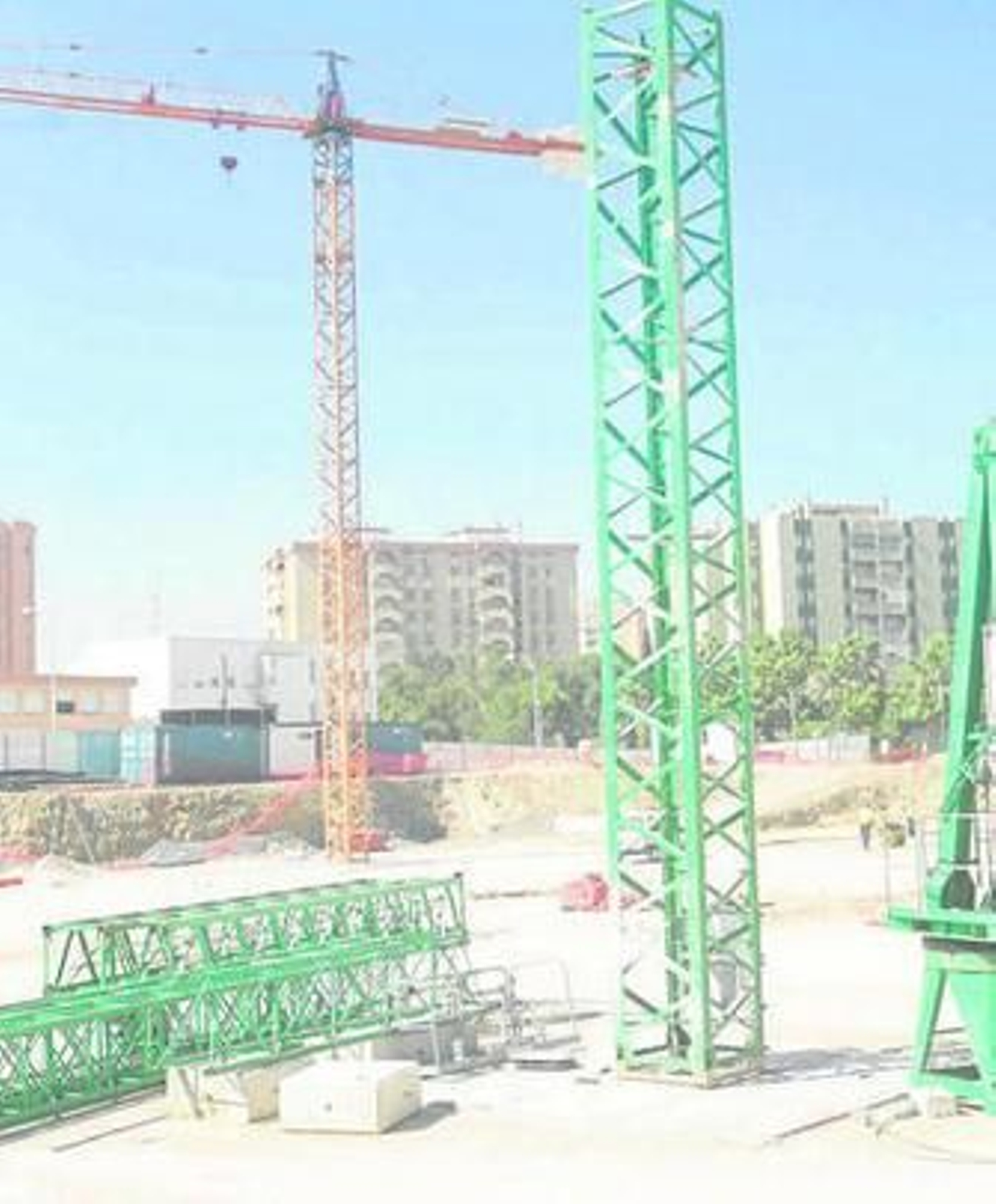 Imagen de las obras del nuevo complejo polideportivo.