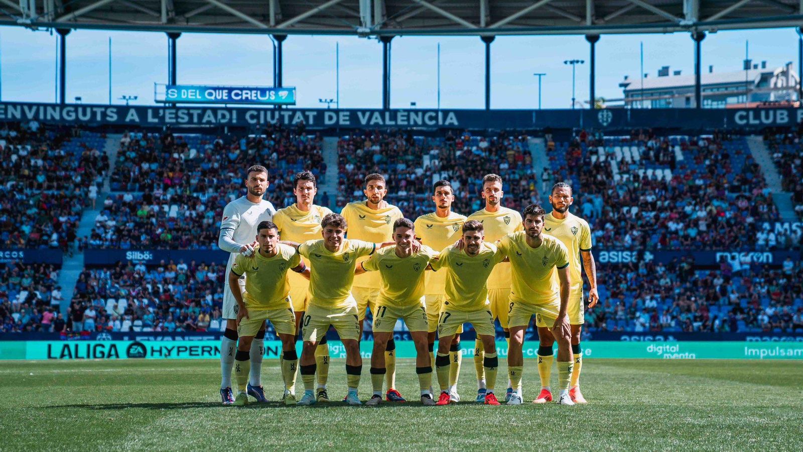 El último once de los de Rubi en el Ciutat de València.