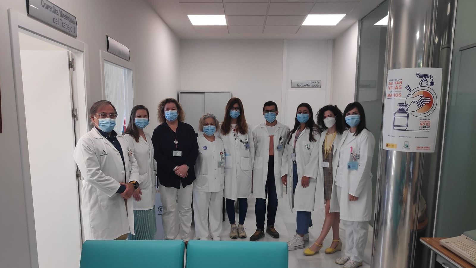 Miembros de la Unidad de Salud Laboral.