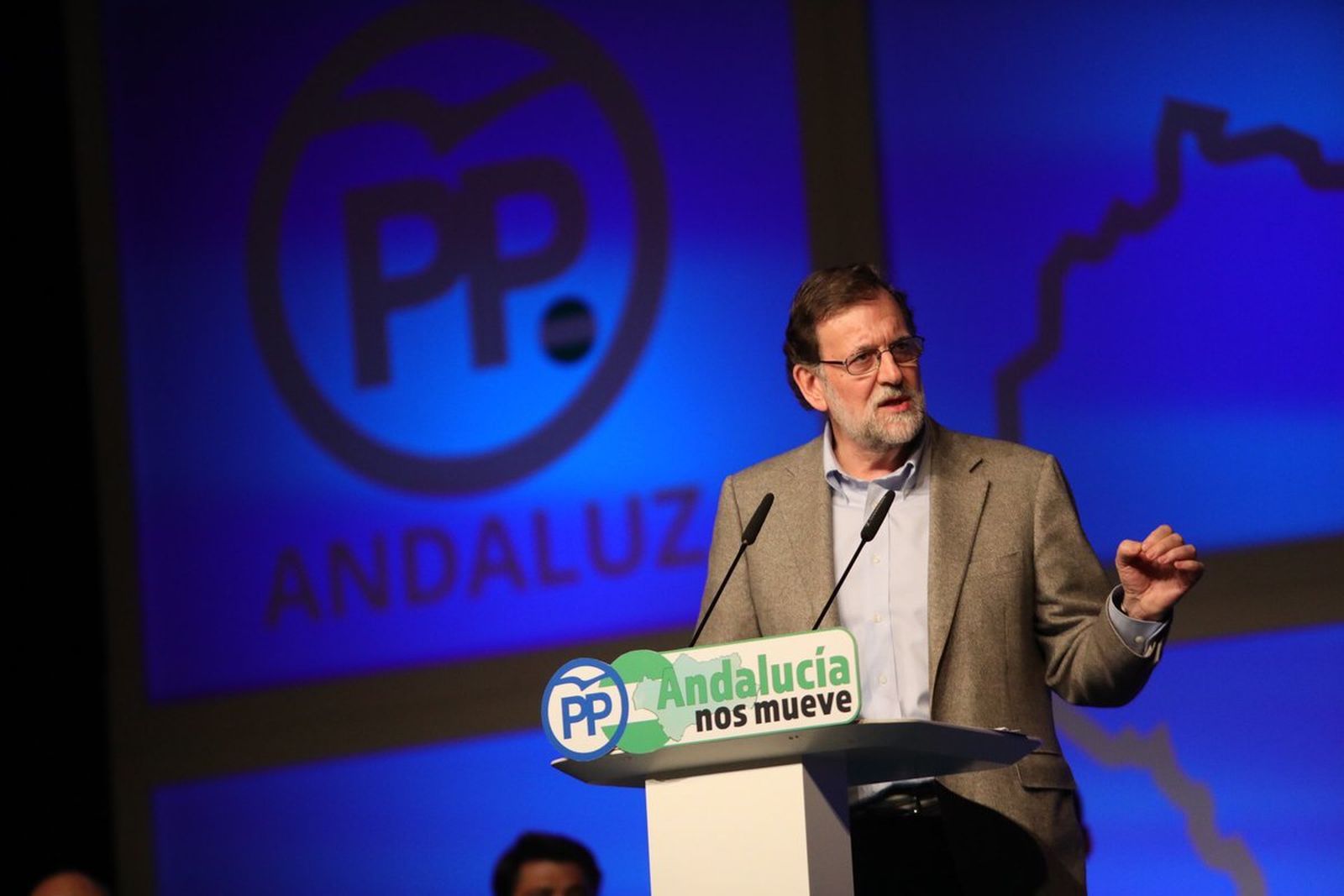 Mariano Rajoy, durante el acto en Marbella.