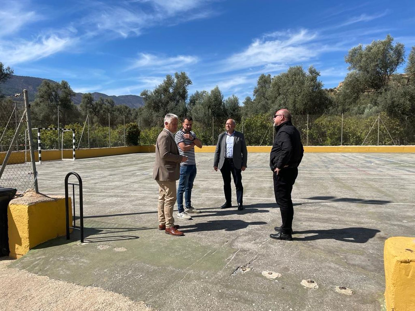 El diputado de Deportes, José María Villegas, visitó el municipio.