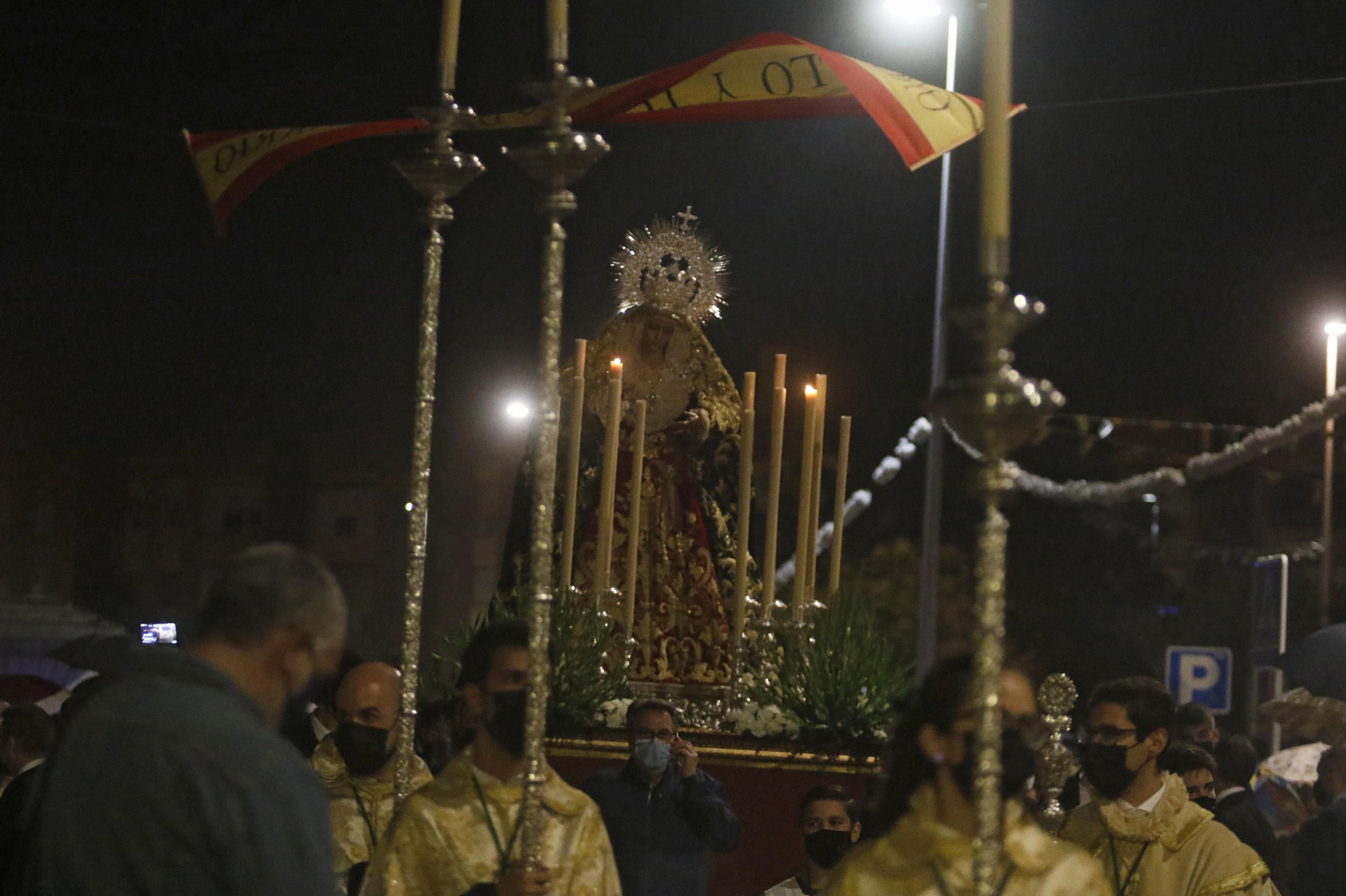 El traslado de la Virgen de la O de Córdoba, en imágenes