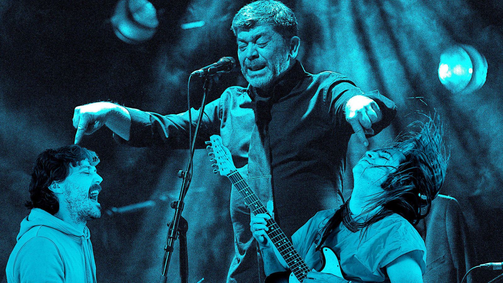 Perrate  y Za!, en un 'collage' de Eduard Pou sobre foto de Sandy Korzekwa.