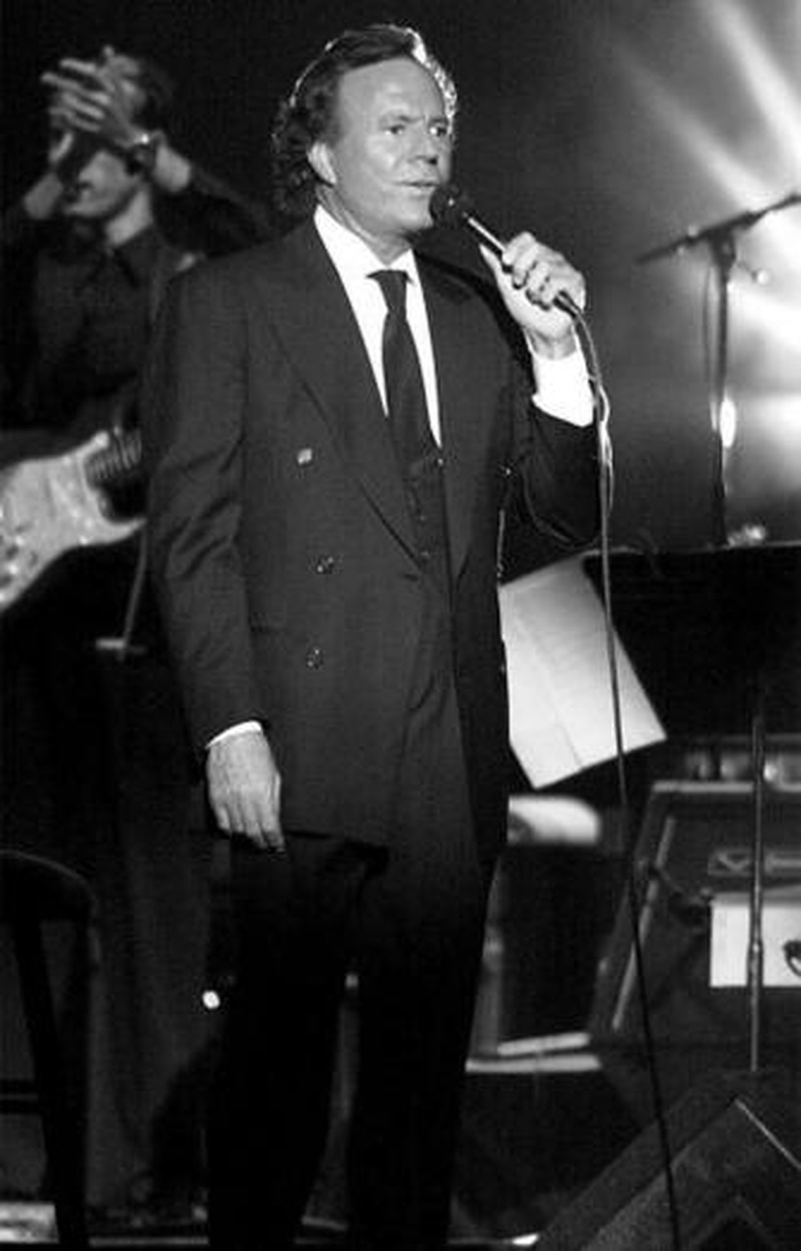Julio Iglesias, durante un concierto.