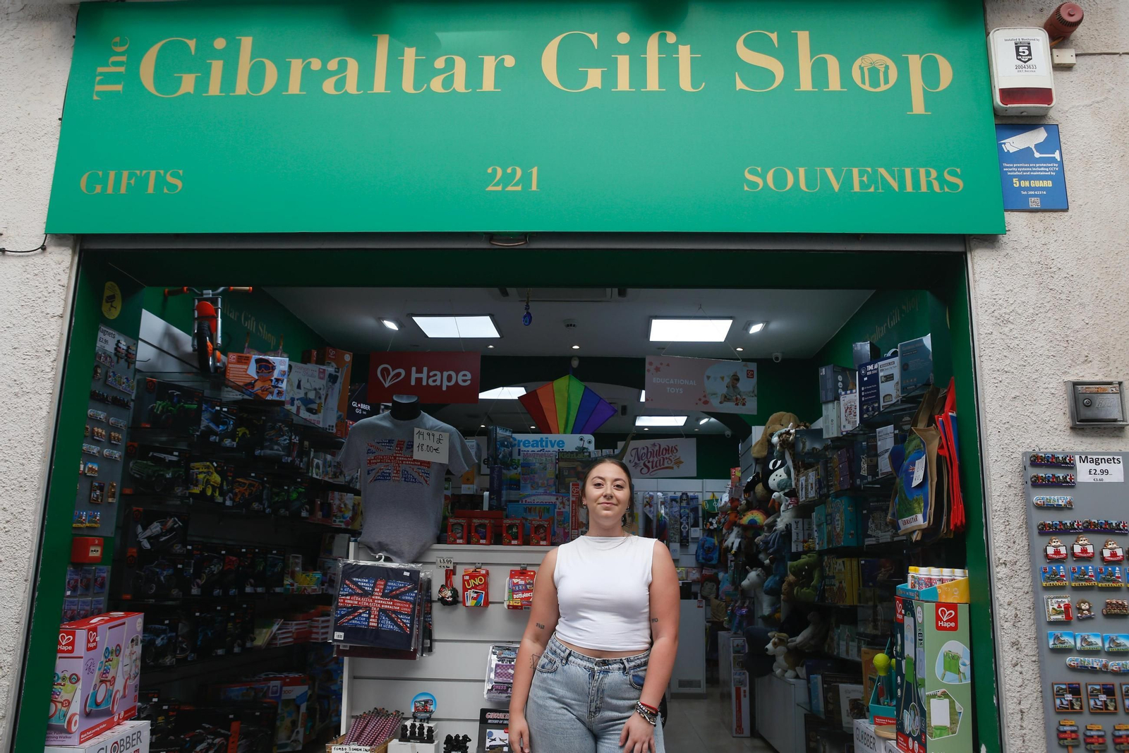 Estela Tizón, joven española trabajadora en Gibraltar. Estela Tizón, joven española trabajadora en Gibraltar.