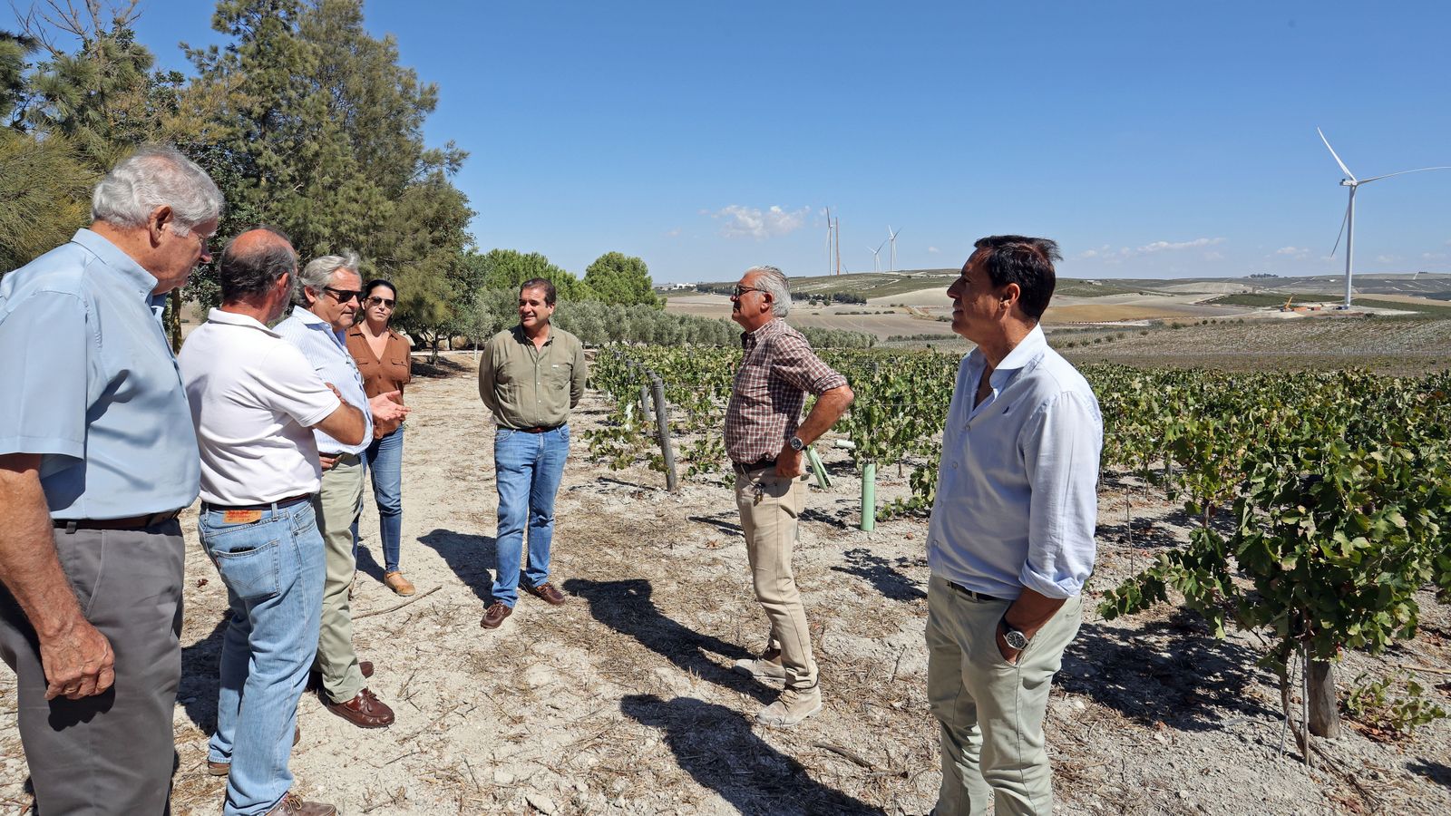 Parte de los viñistas afectados del Cerro Pelado
