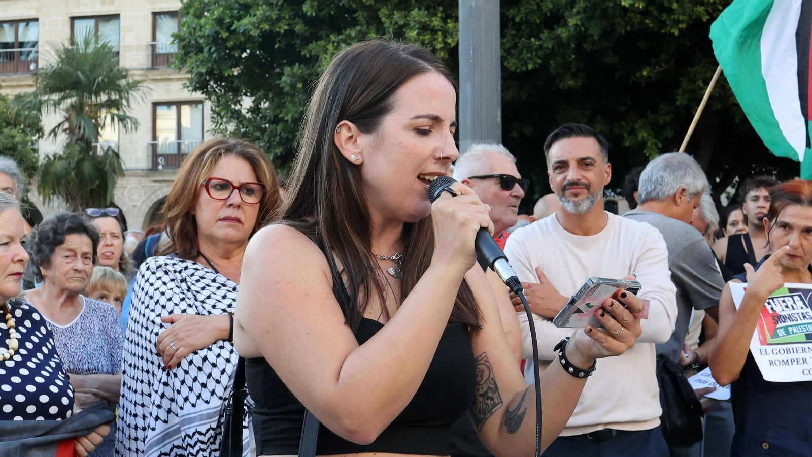 Cacerolada en Jerez para exigir la liberación de la flotilla de Gaza