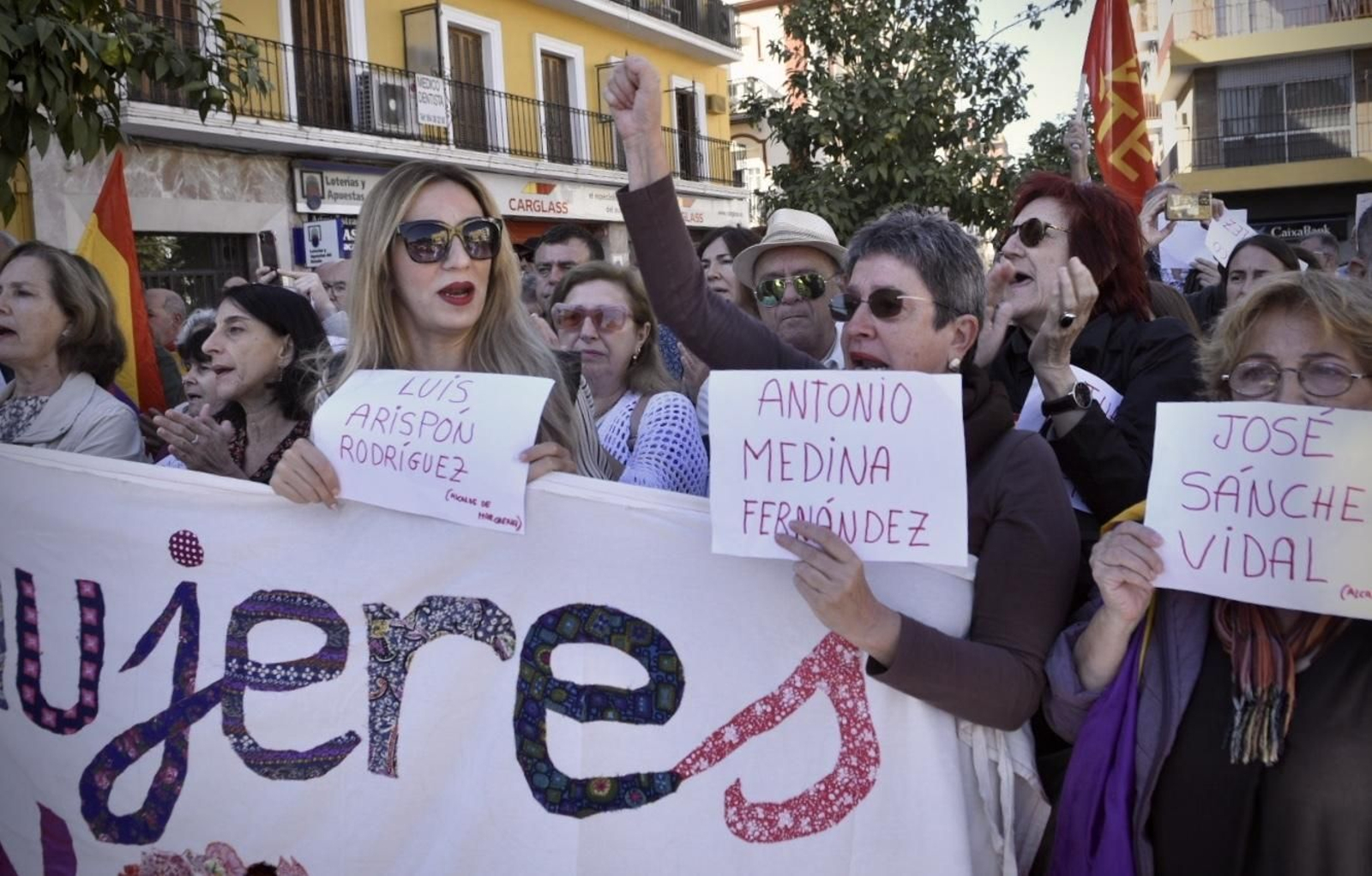 Manifestación en la Macarena