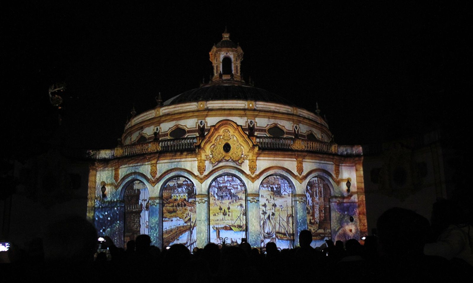 El 'mapping' de Murillo en el Casino de la Exposición