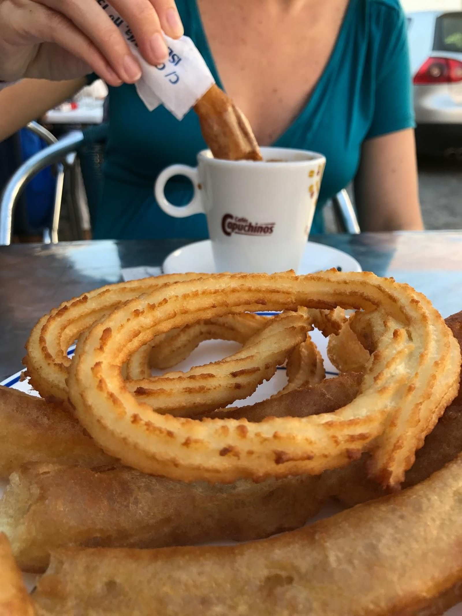 Churros en Cabe Bar Arcoiris