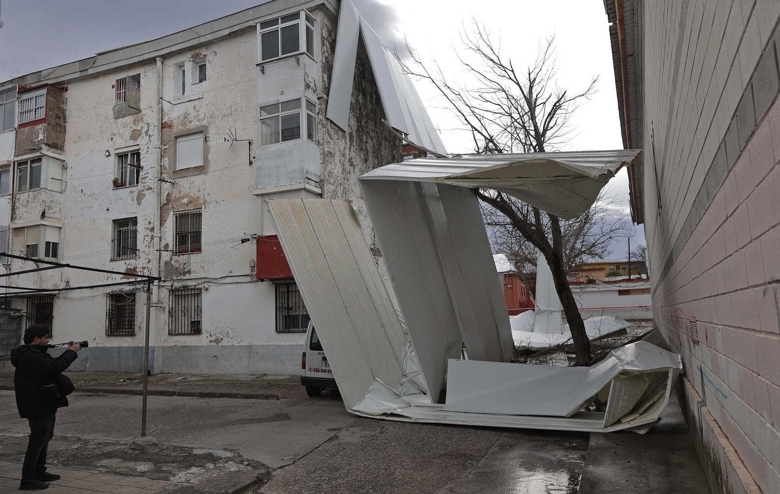 Fotos de los daños del temporal Karlotta en Algeciras