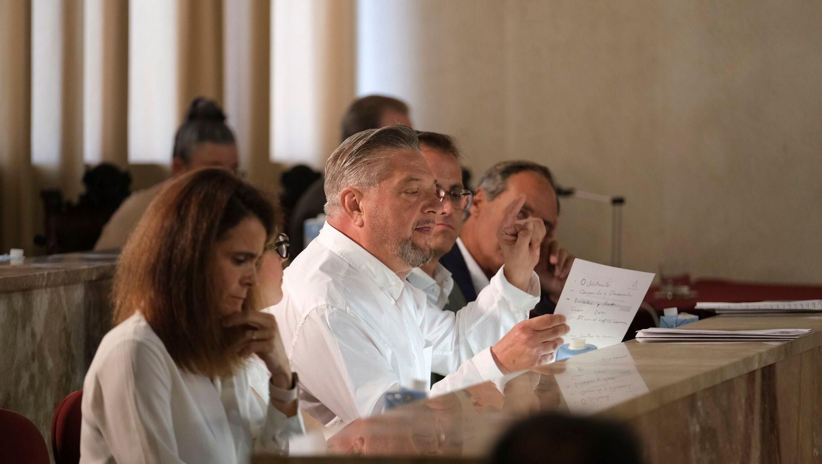 Diego Cruz, concejal de Cultura, en el último Pleno.