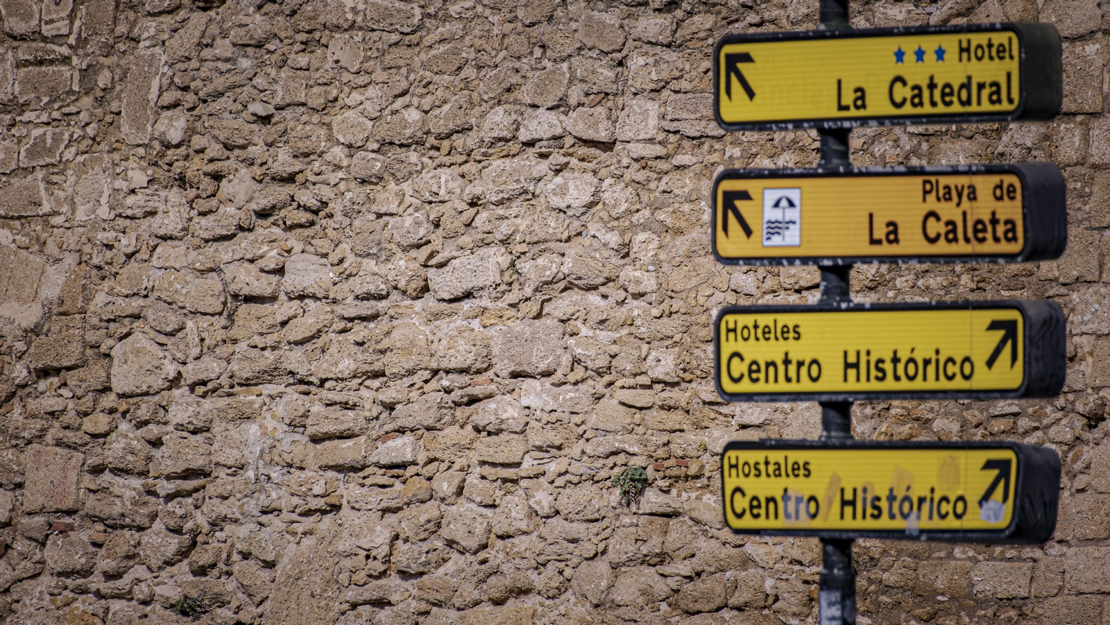Estado del lienzo de muralla de las Puertas de Tierra de Cádiz.