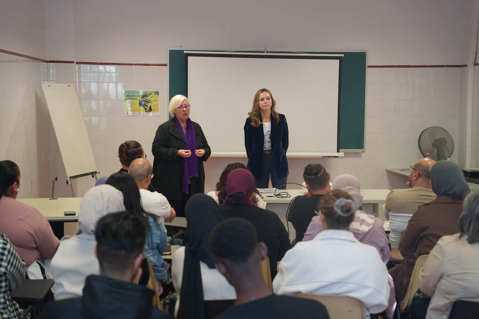 María Herminia Padial durante la clausura del curso sobre 'Limpieza Interior y conserje de Comunidad'