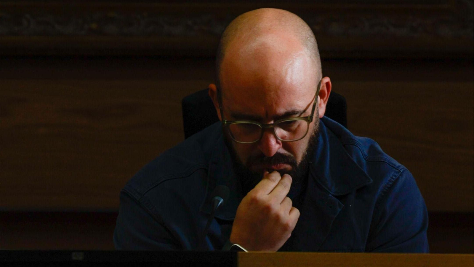 El alcalde portuense, Germán Beardo, en un pleno.