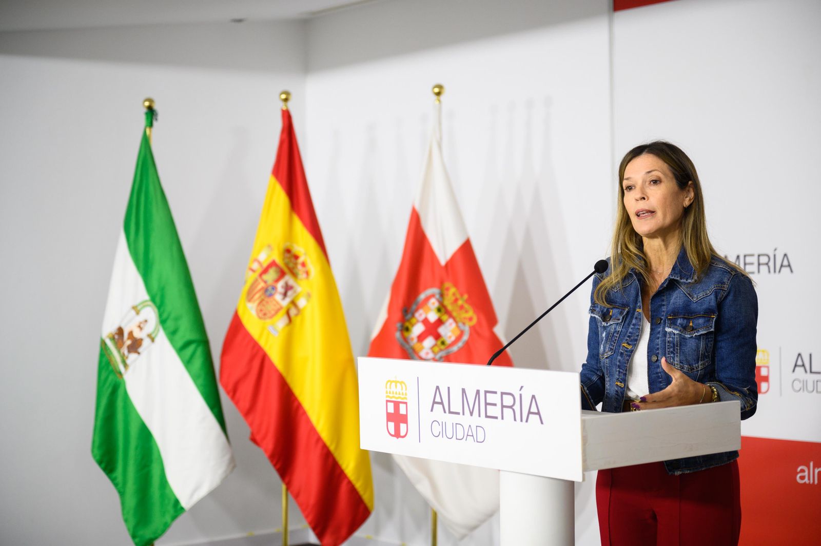 Ana Martínez Labella, en la rueda de prensa posterior a la Junta de Gobierno