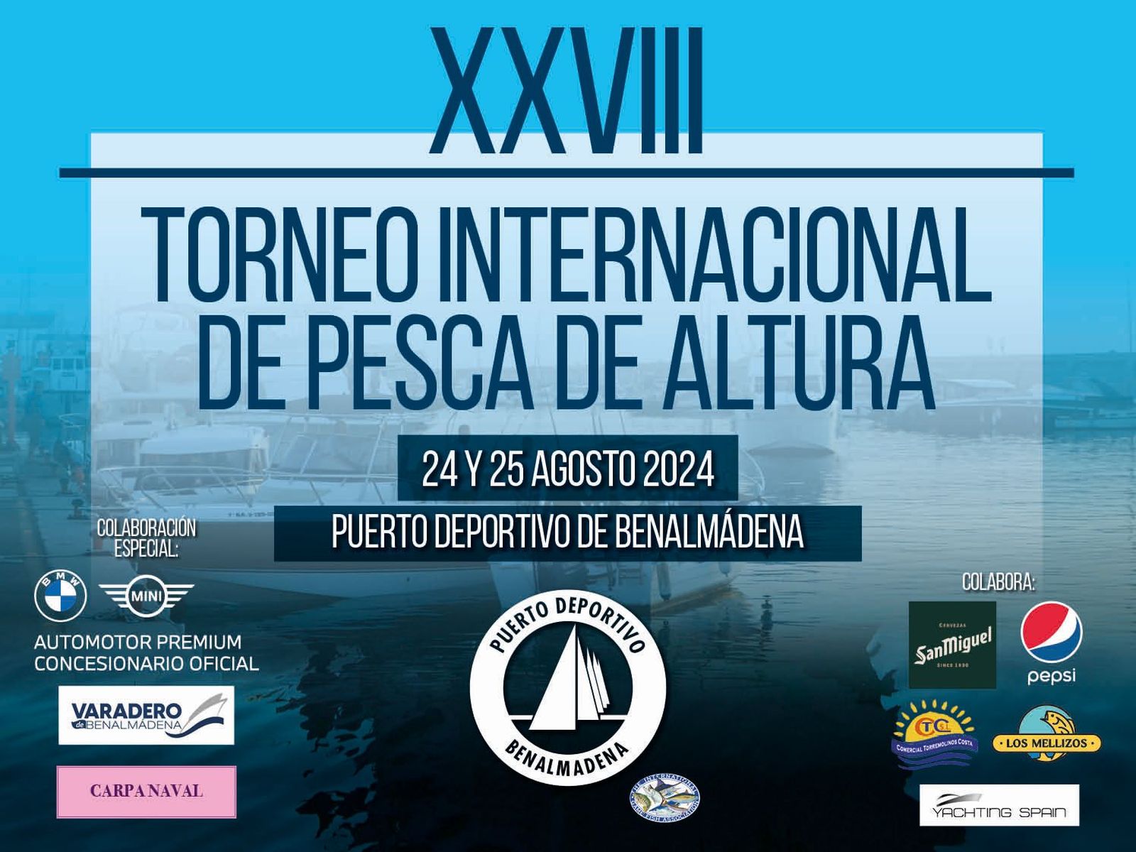 Cartel del torneo de pesca de Benalmádena