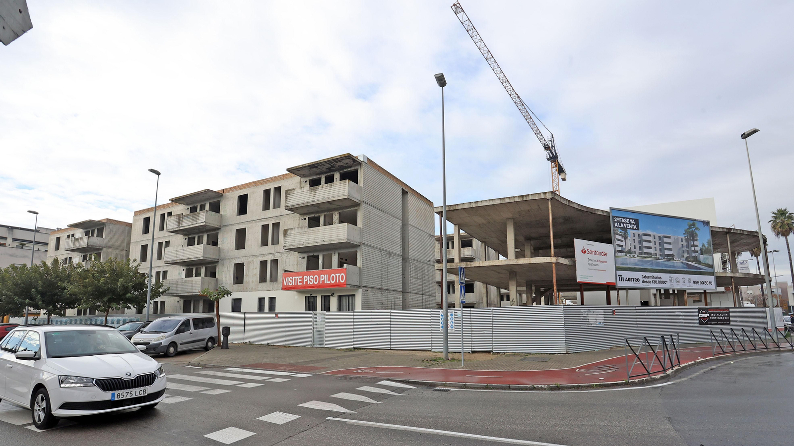 Una promoción de viviendas en construcción en la avenida Puerta del Sur. Una promoción de viviendas en construcción en la avenida Puerta del Sur.