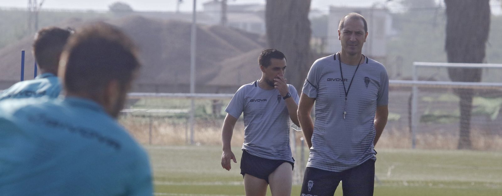 Diego Caro, durante un entrenamiento del filial.