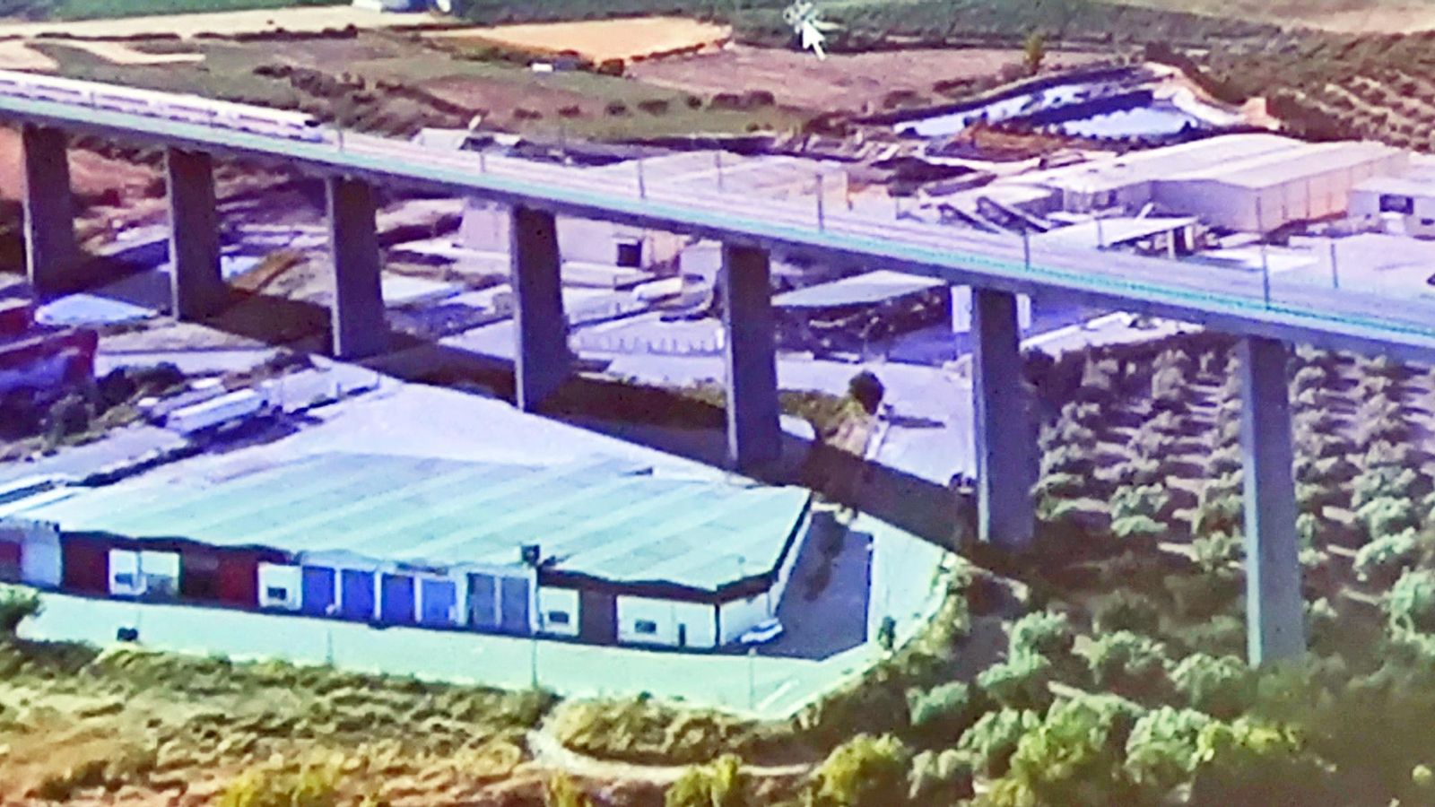 Recreación de la afectación del viaducto de Manzanil en la Cooperativa San Isidro.