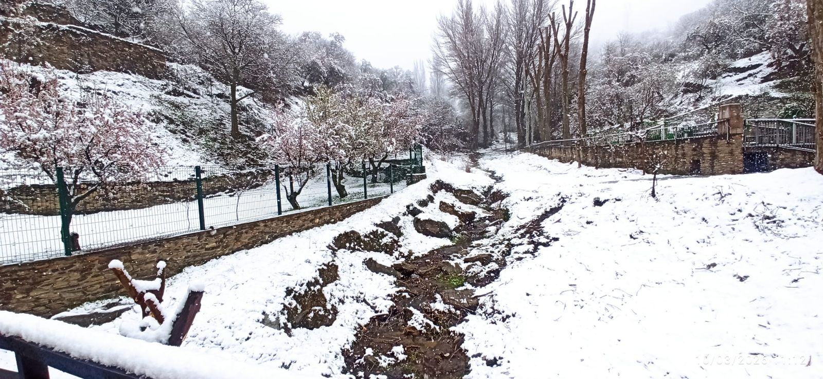 La nieve ha cubierto Bacares este 10 de marzo