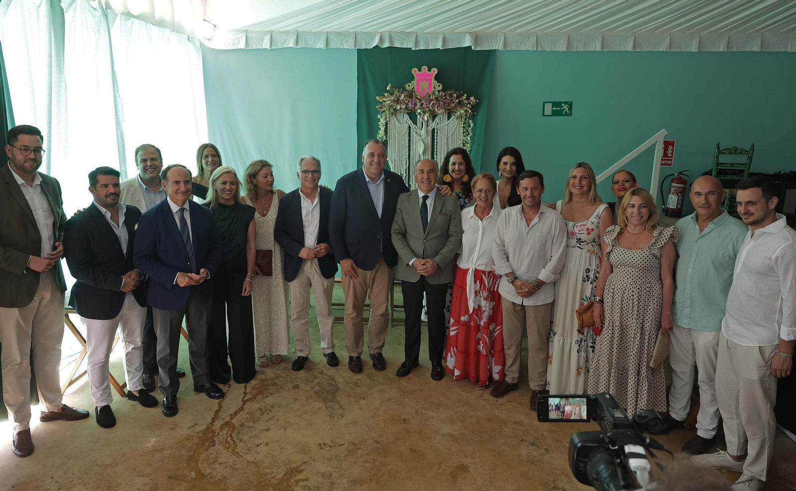 Fotos de la copa de autoridades en la caseta municipal de la Feria Real de Algeciras 2025