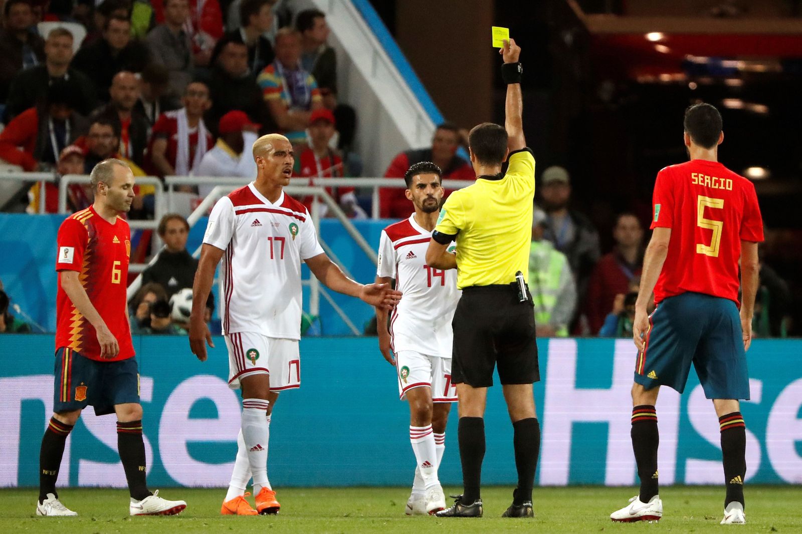 Las imágenes del España-Marruecos