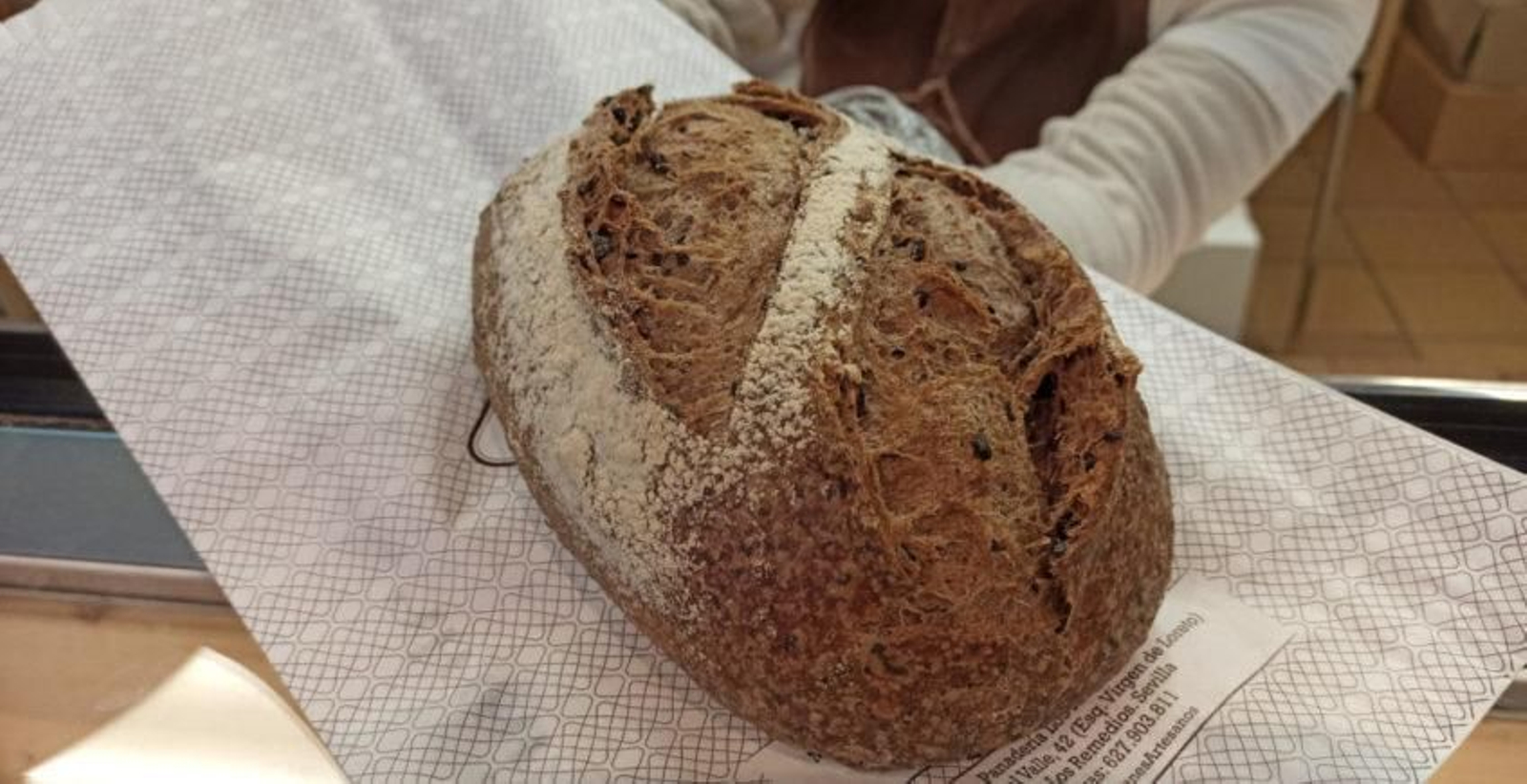 Pan prieto para picnic