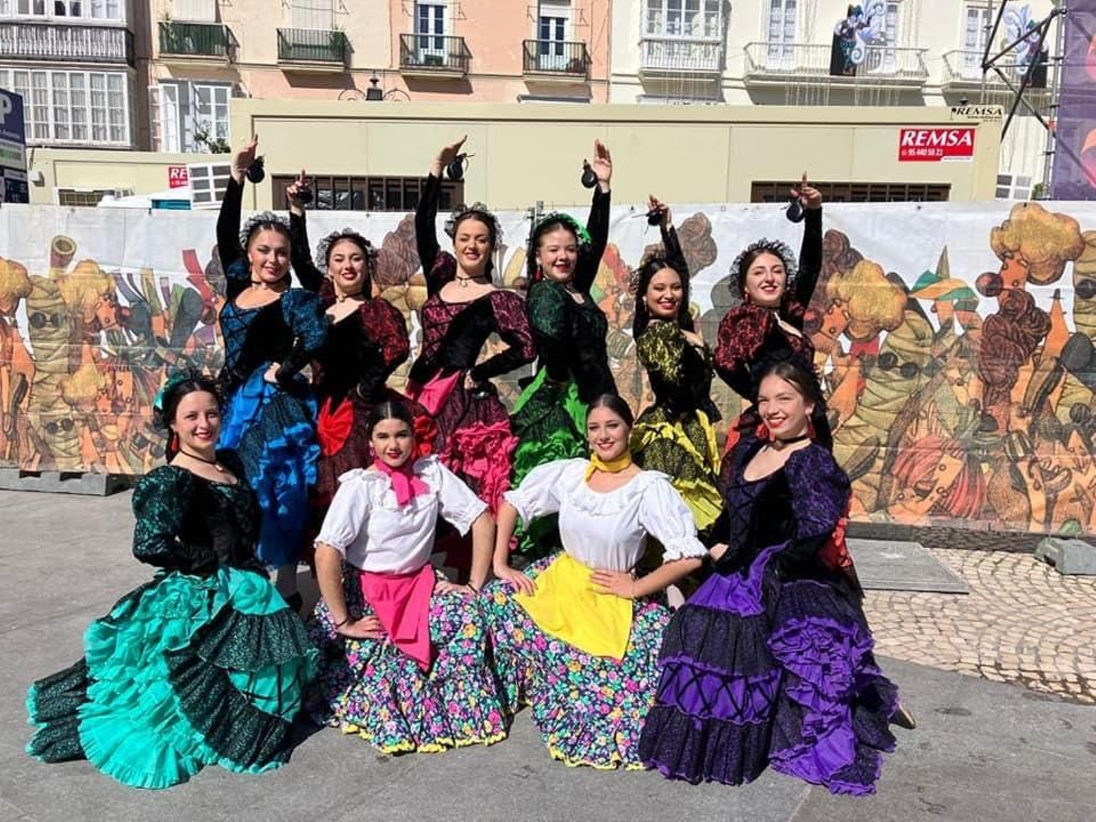 Algunas de las integrantes del grupo Adolfo de Castro.