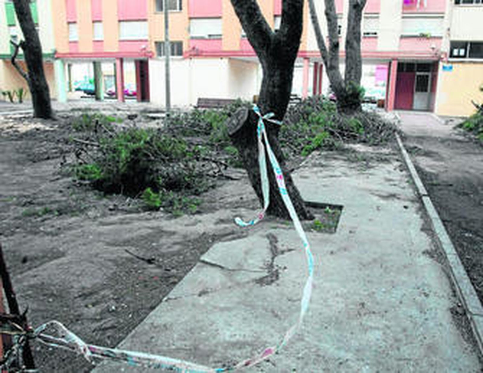 Imagen del estado en el que se encuentra la calle Escorial.