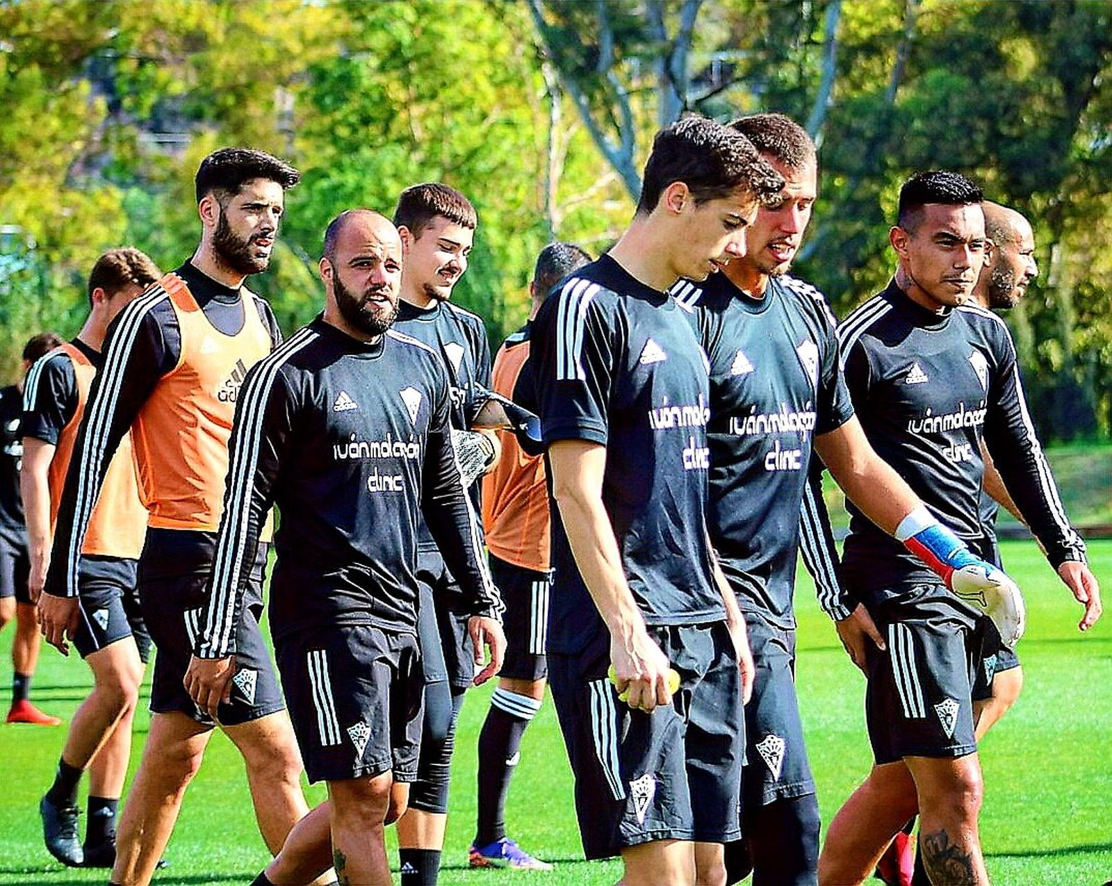 Los blanquillos, durante un entrenamiento esta semana.
