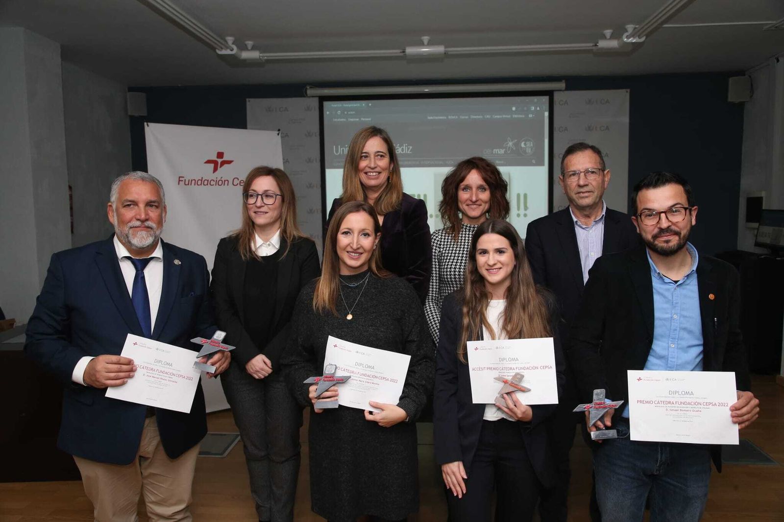 Los premiados por la Cátedra Fundación Cepsa