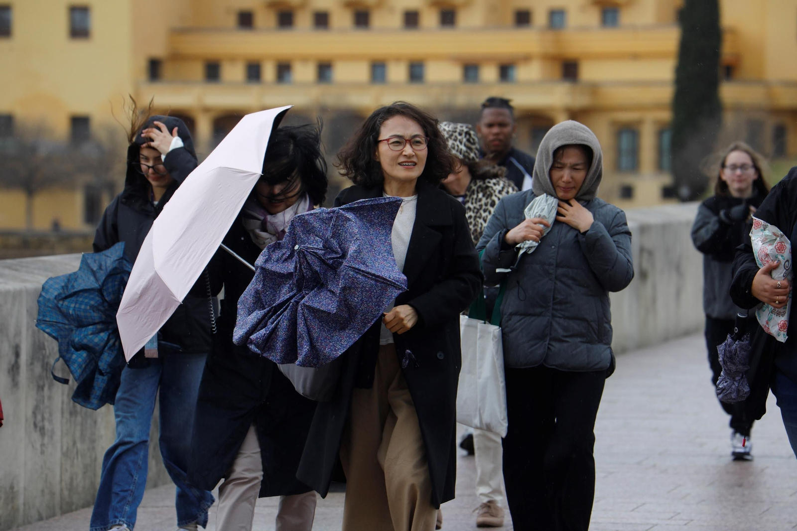 La borrasca Martinho aprieta en Córdoba, en imágenes