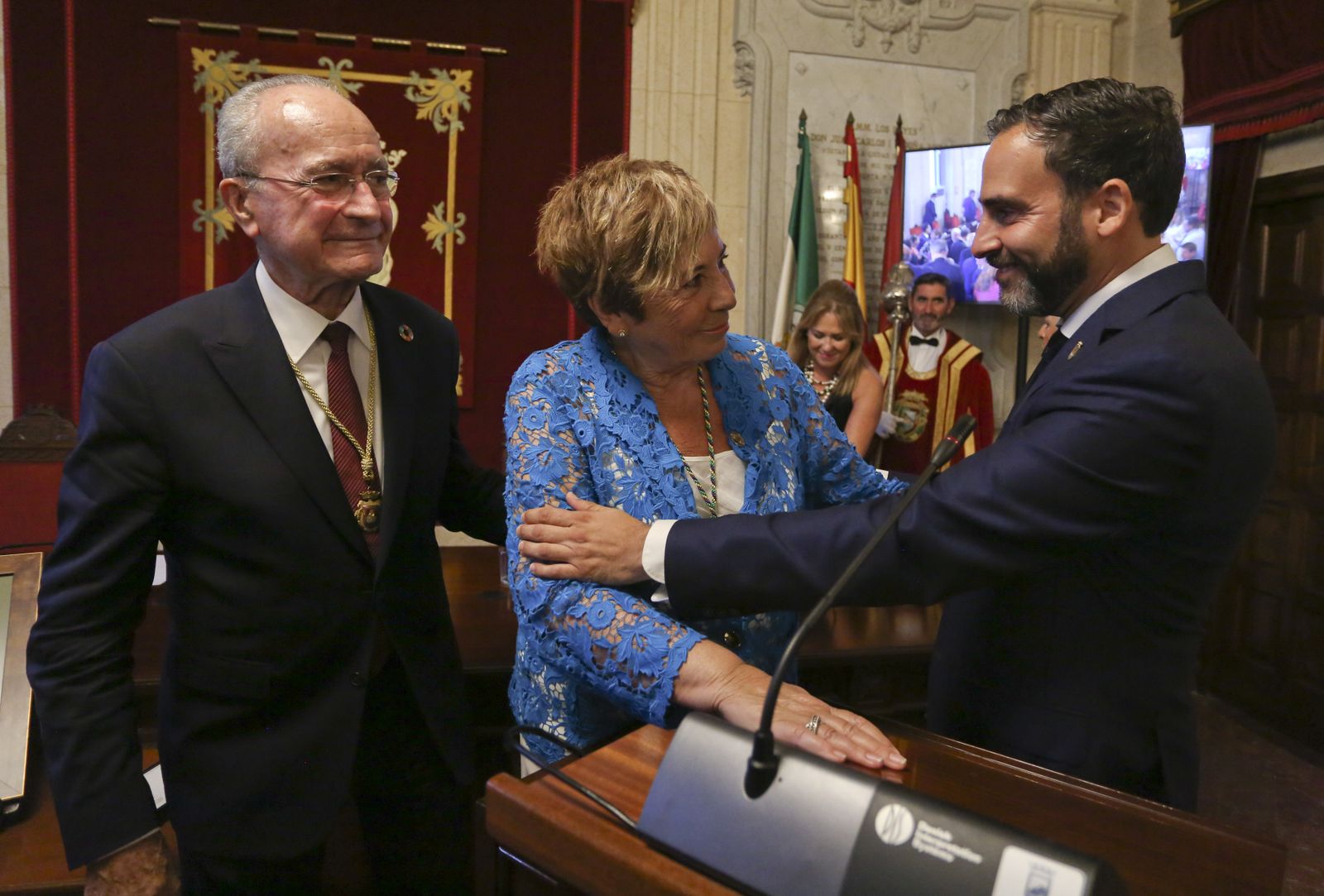 Homenaje a Celia Villalobos en el Ayuntamiento de Málaga (fotos)