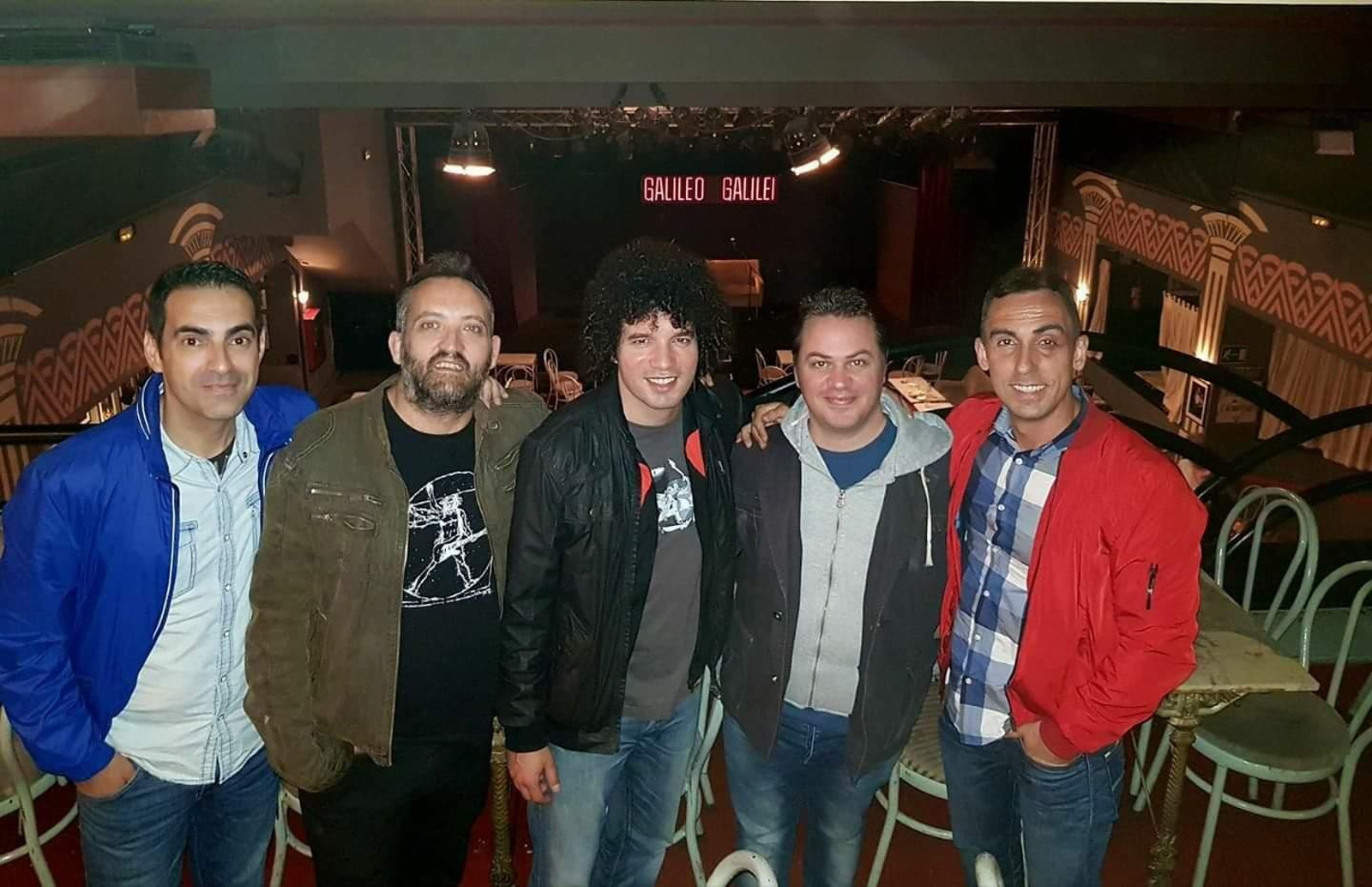 Figue elige esta foto con sus compañeros del cuarteto ‘Lo que el viento se llevó’, en el que interpretaba a Tamara, la niña gótica. Un año que tiene grabado a fuego por lo que vivió y que le llevó por muchos escenarios, como éste de Madrid, la sala Galileo Galilei.