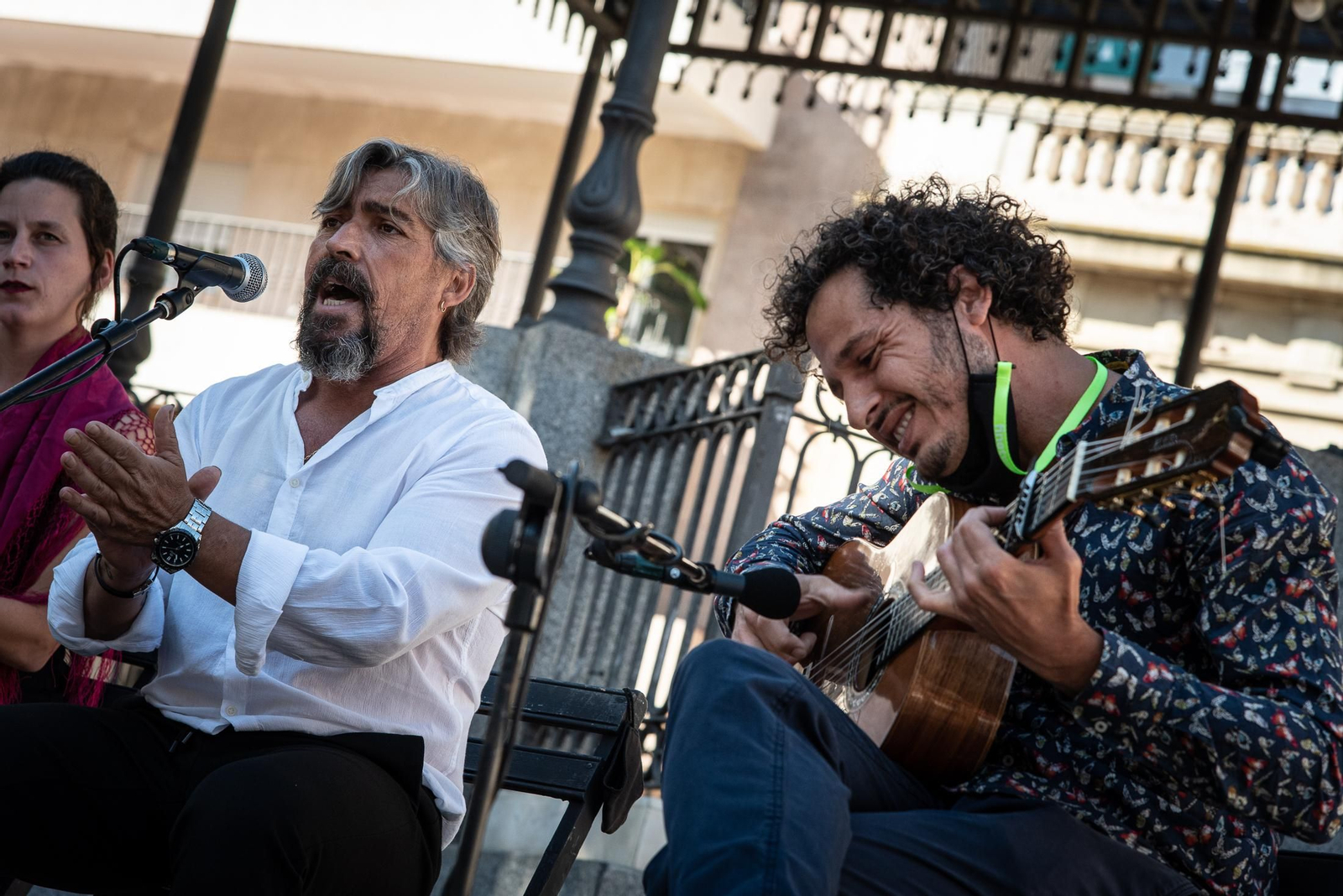 Imágenes de la peña La Soleá en el festival flamenco Ciudad de Huelva
