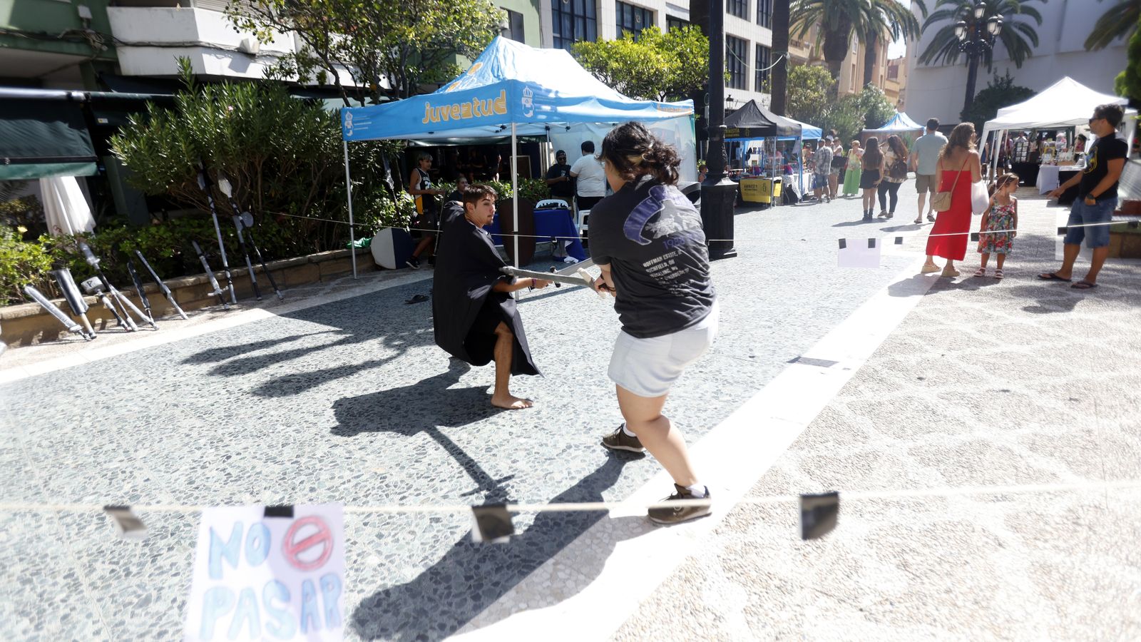 Las fotos de la jornada sobre manga y cómic celebrada en la plaza Fariñas de La Línea