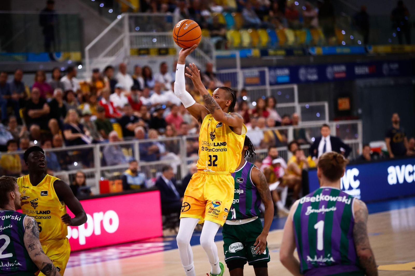 El Gran Canaria-Unicaja, en fotos