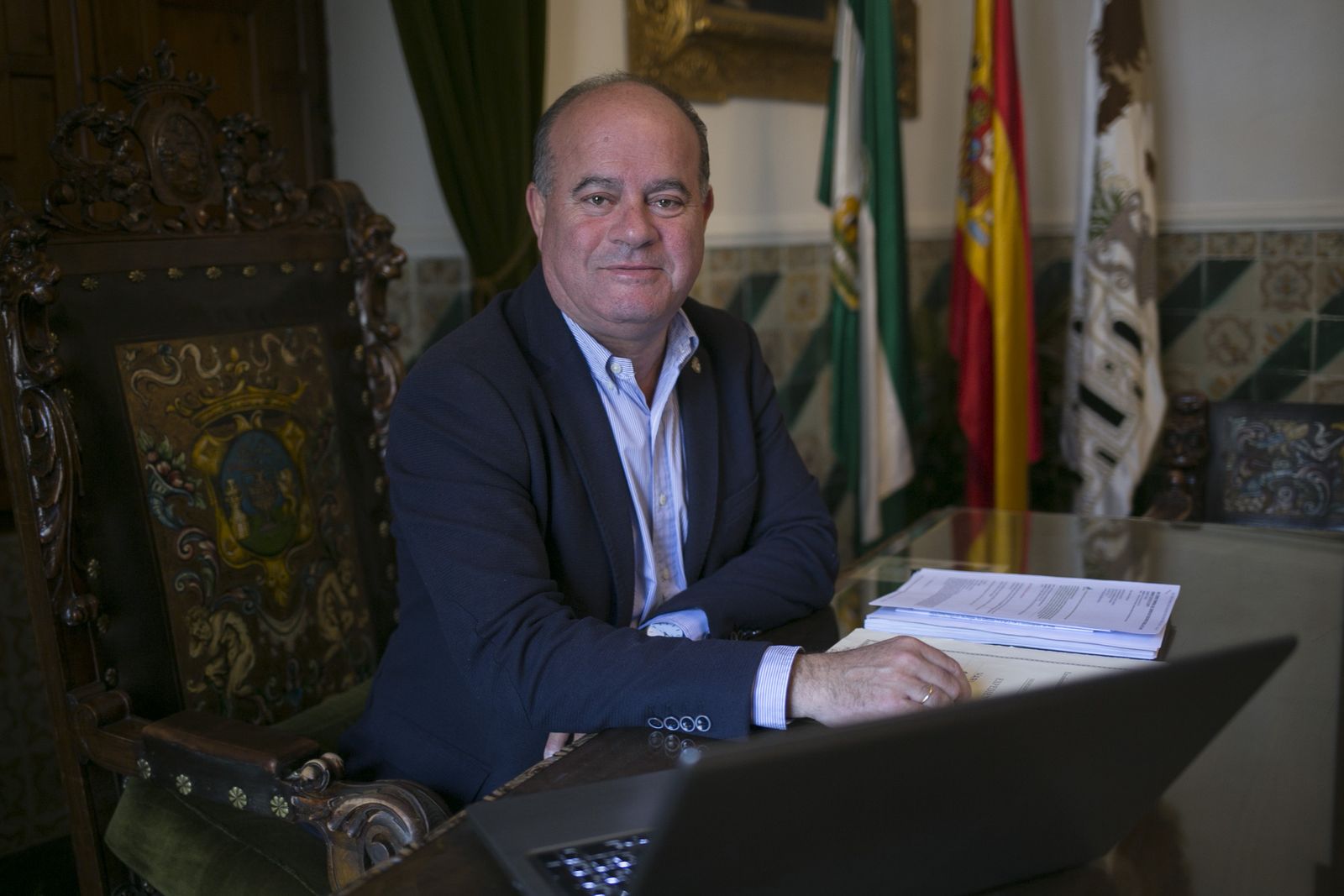 Manuel Barón, en su despacho.