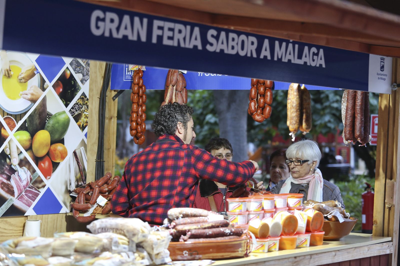 Uno de los puestos de la Gran Feria Sabor a Málaga.