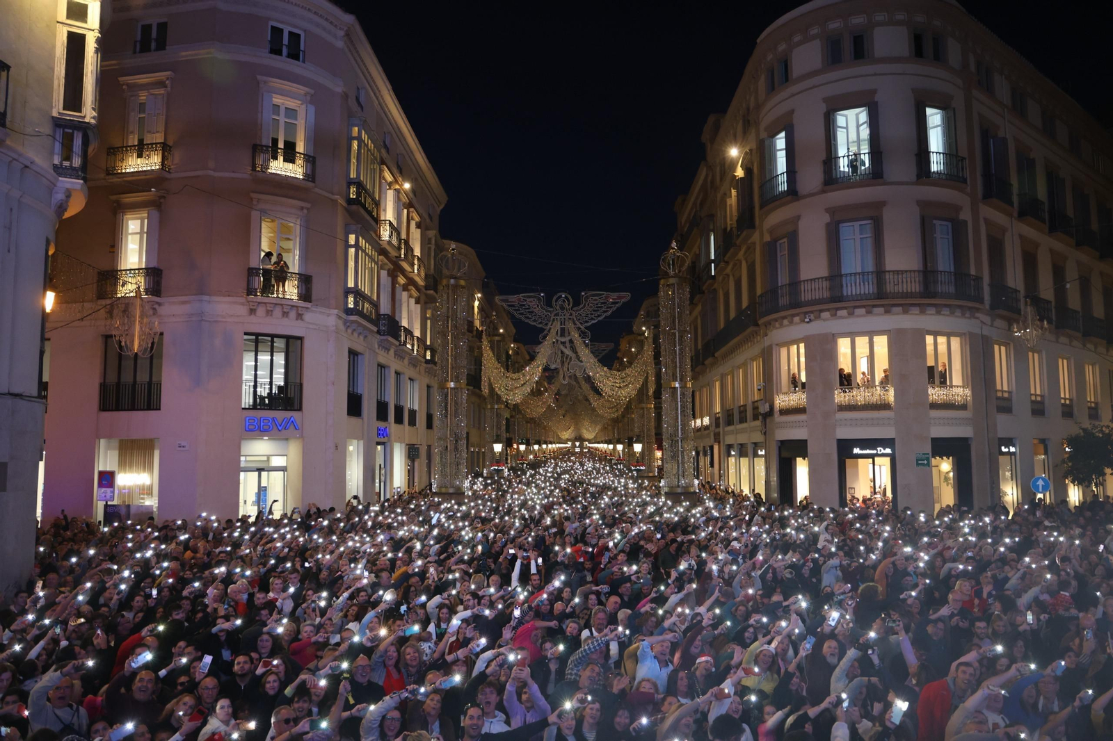 El alumbrado de Navidad en Málaga, en fotos