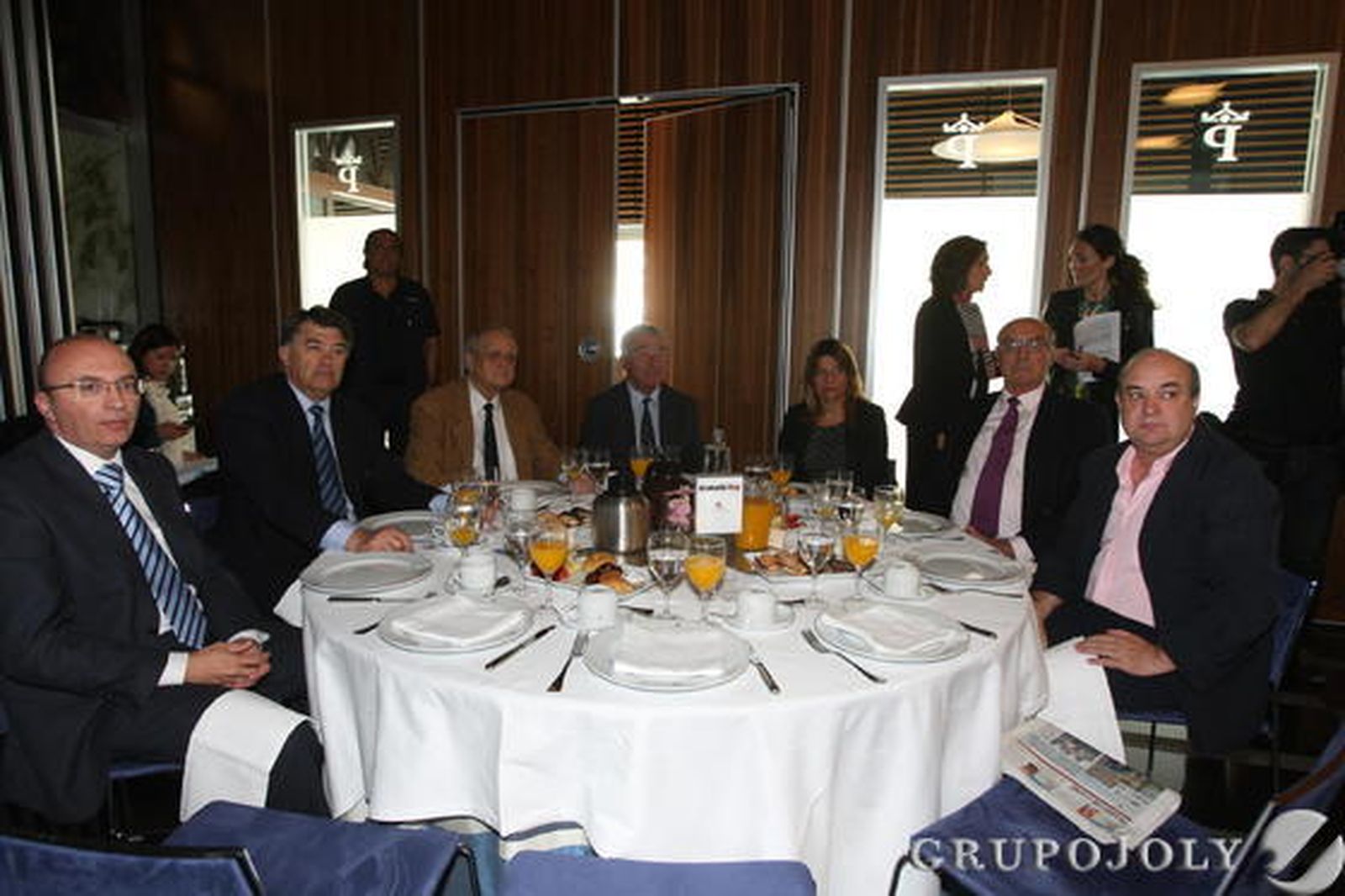 Francisco Manuel García, Enrique Juan Pascual, Antonio Pardo, Juan de Dios Peña, Juana María López, Juan Bernal Gutiérrez y Miguel Pelayo García Borbolla. 

Foto: Joaquín Pino