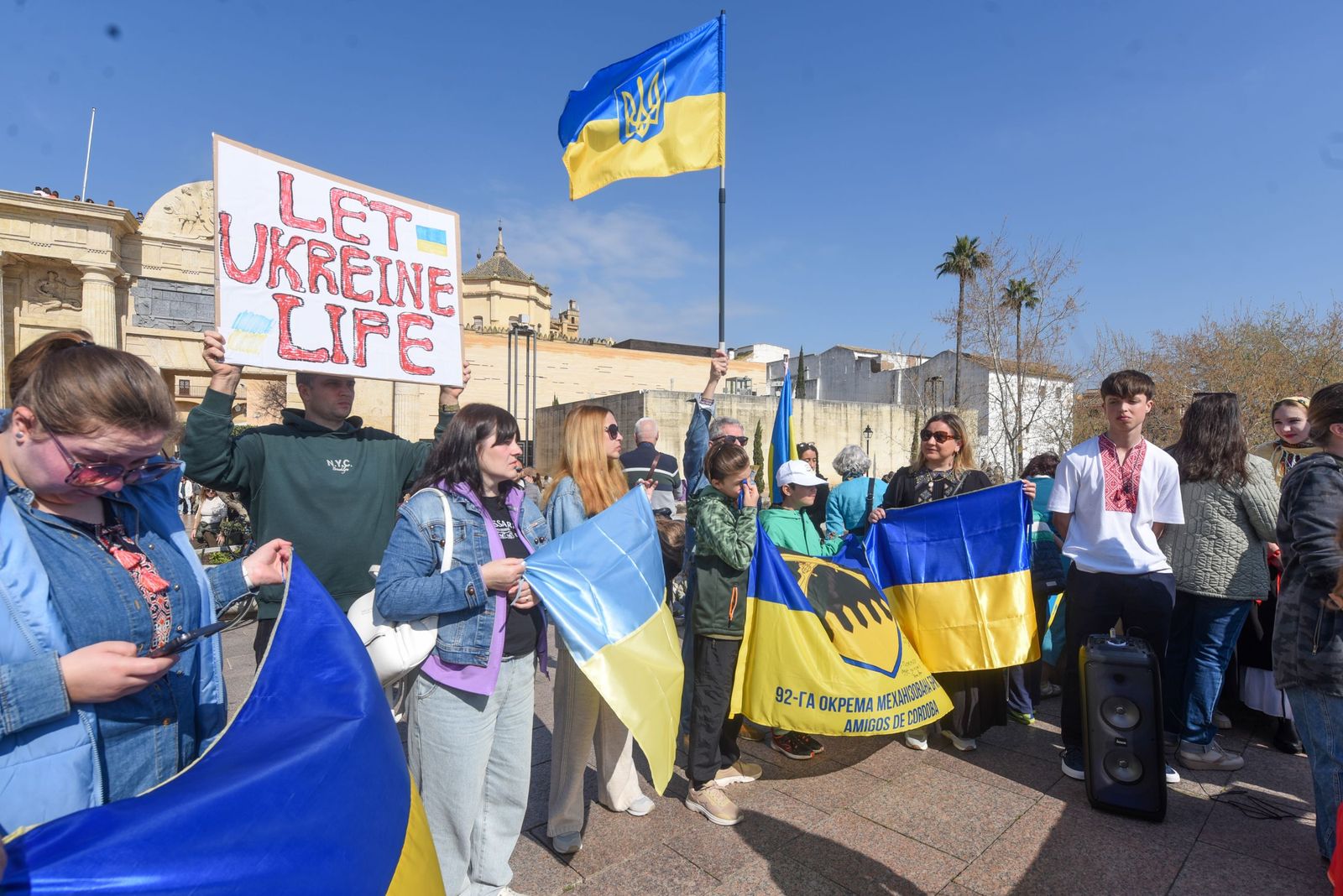 El pueblo ucraniano exige desde Córdoba libertad para Ucrania cuatro años después de la invasión rusa